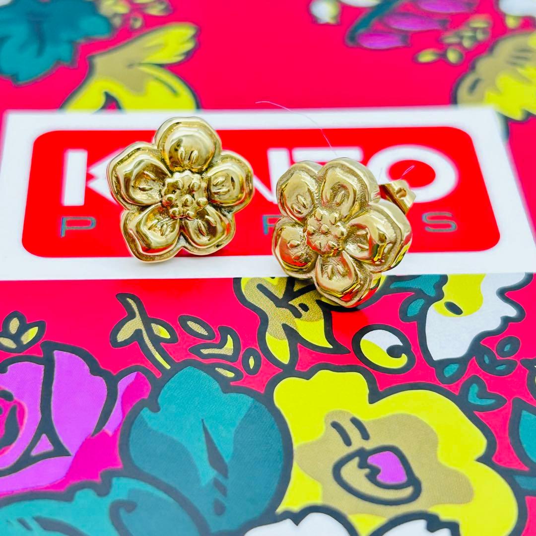 美品✨現行品✨KENZO ケンゾー BOKE Flower ピアス