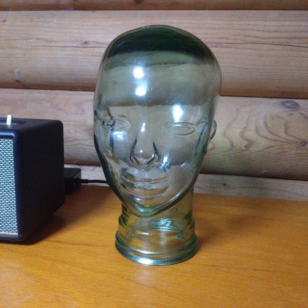 ①ガラス製 ヘッドマネキン ヘッドトルソー ディスプレイ 店舗什器