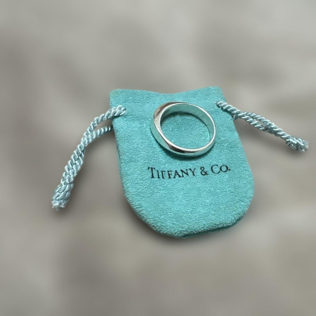 Tiffany & Co. ナイフエッジリング ポーチ付き19号