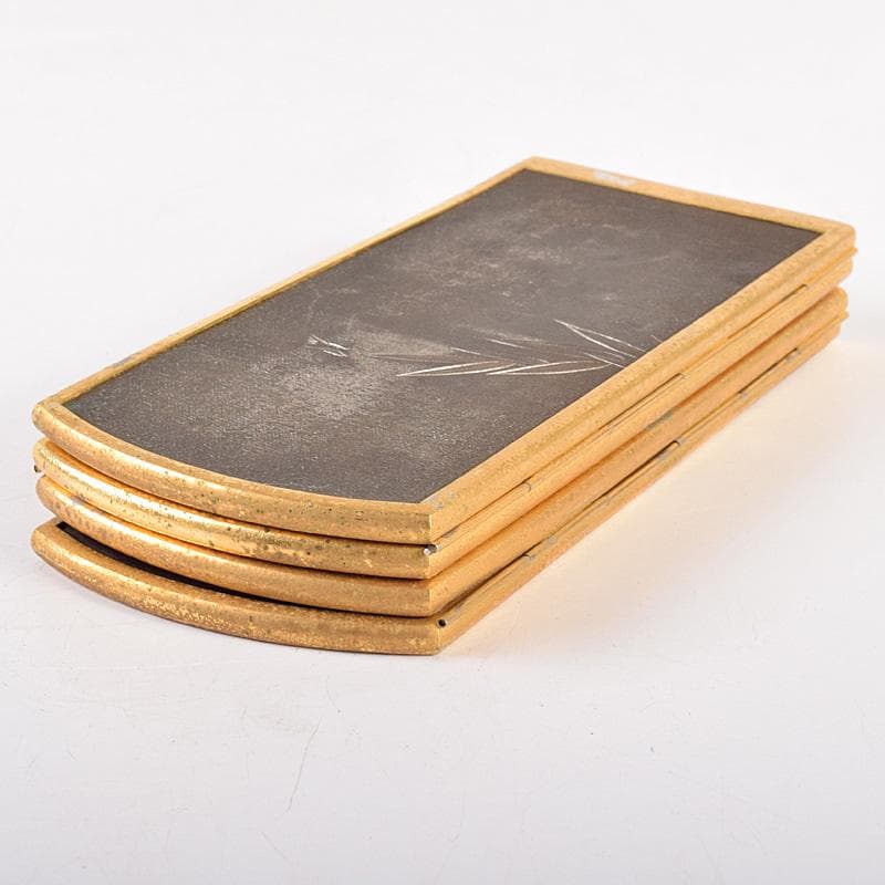 中国 古七宝琺瑯彩 花鳥文 卓上屏風 硯屏 M R8490 - メルカリ