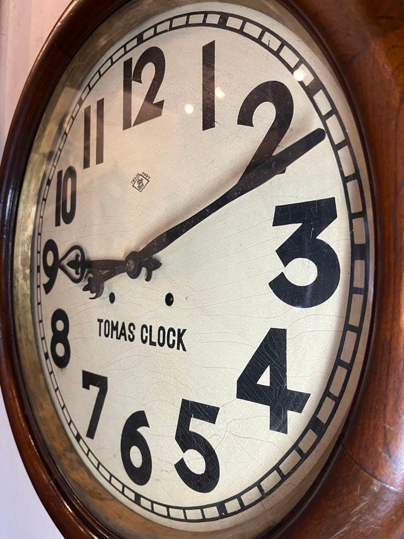 直径66センチ　大型丸　柱時計　古時計　振り子　レトロ　ゼンマイ　精工舎　掛時計