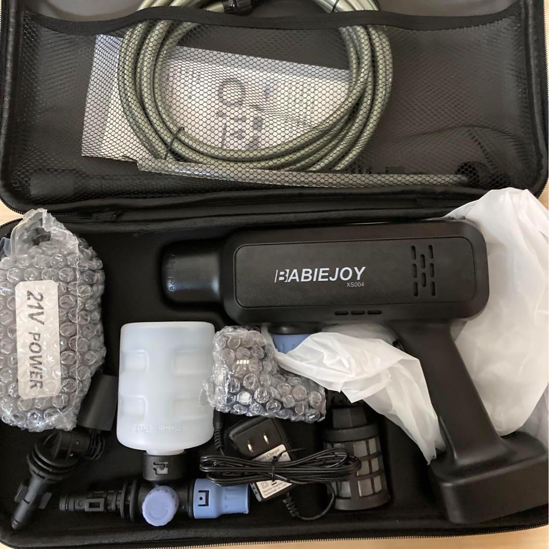 高圧洗浄機 コードレス 6in1 多機能 マルチノズル 軽量 ケース付き 掃除機 Amazon | 高圧洗浄機 コードレス 充電式 6in1ノズル 21V バッテリー付