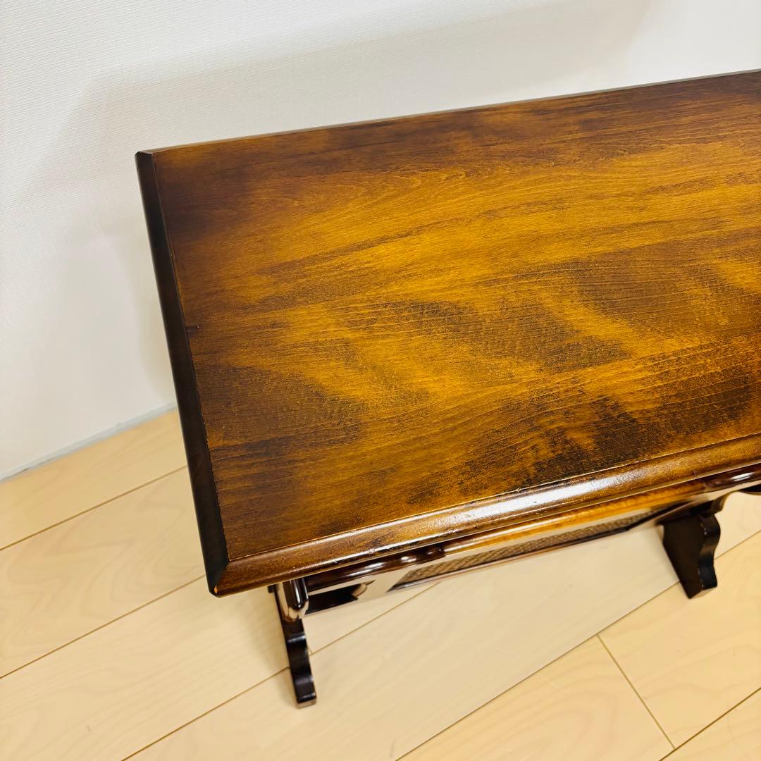 【希少品】カリモクkarimoku コロニアル サイドテーブル マガジンラック付