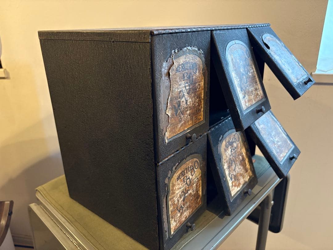 HERCULES☆メディカルキャビネット☆メタルラック/棚☆アンティークUSA