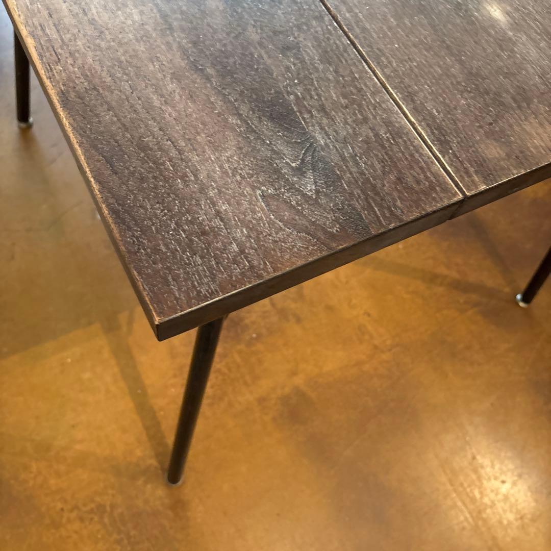 BIMAKES天然木とアイアンのダイニングテーブル　B