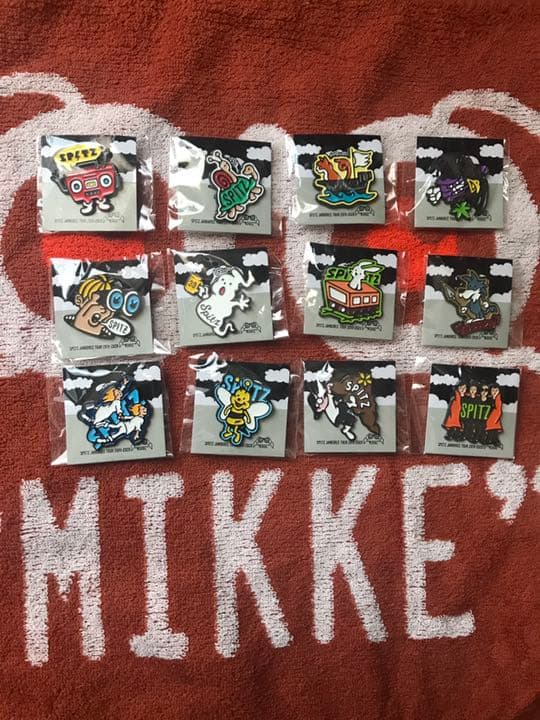 全12種 スピッツ ピンバッジ MIKKEガチャガチャ 新品スピッツMIKKE