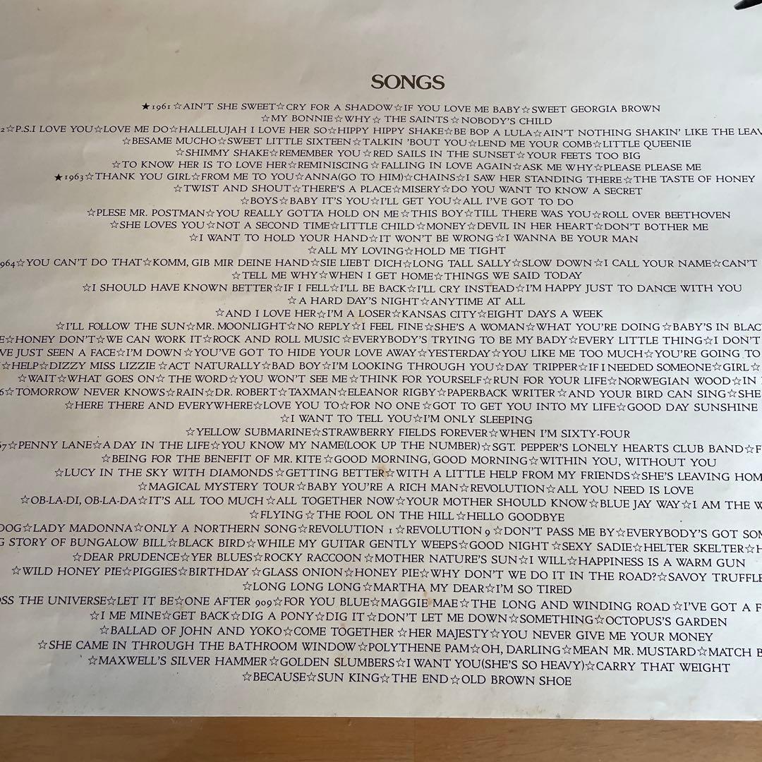 THE BEATLES ポスター