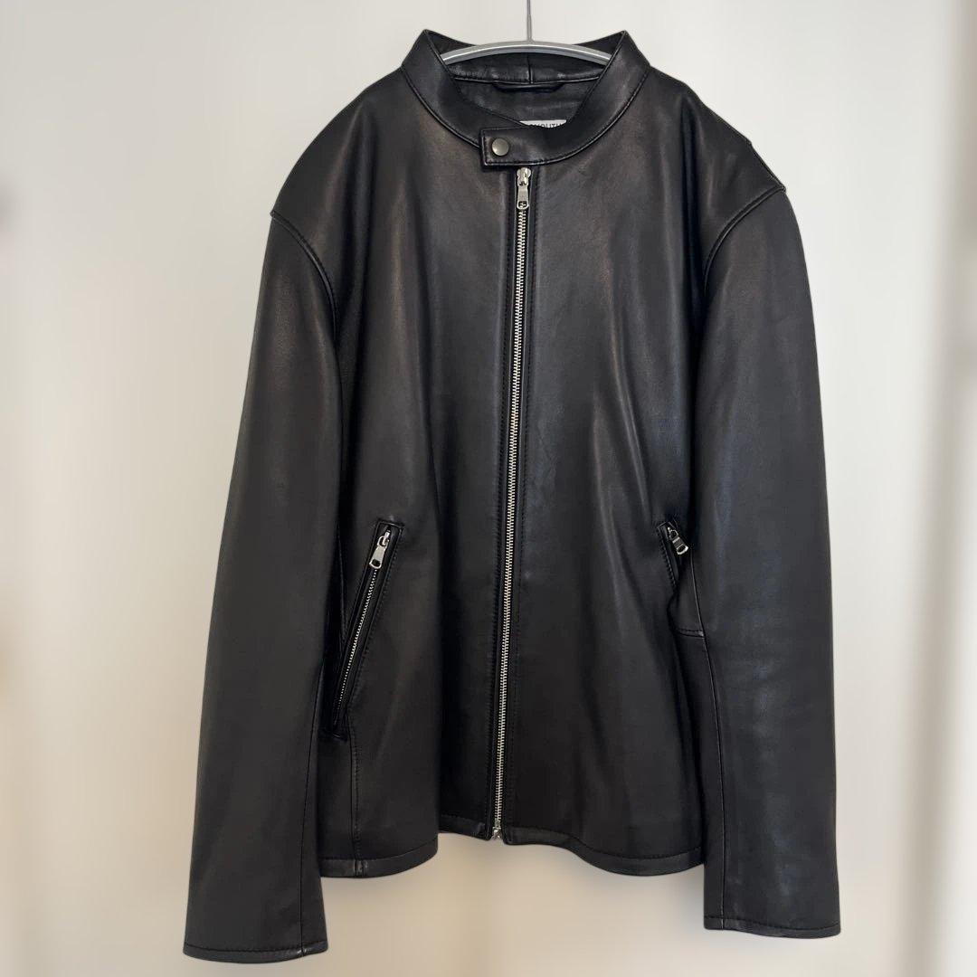 美品】ユナイテッドアローズ シングルライダースジャケット Lサイズ