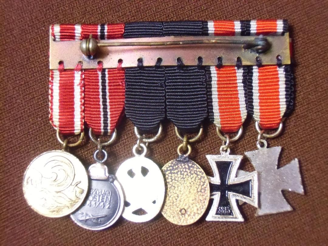 ＢＷドイツ軍/連邦軍＊１９５７年制定＊夜会服用＊６連ミニチュア勲章（実物）