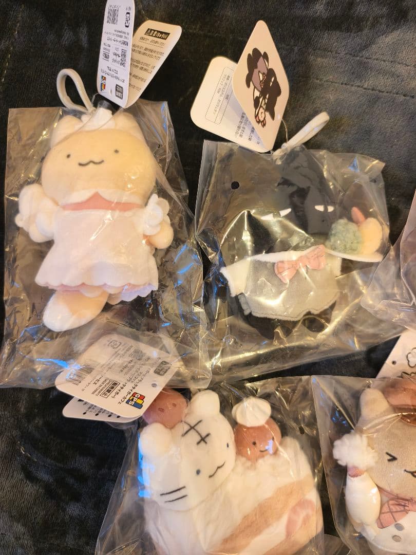 ホワイトタイガーとブラックカフェ　 マスコット 新品未開封 5点