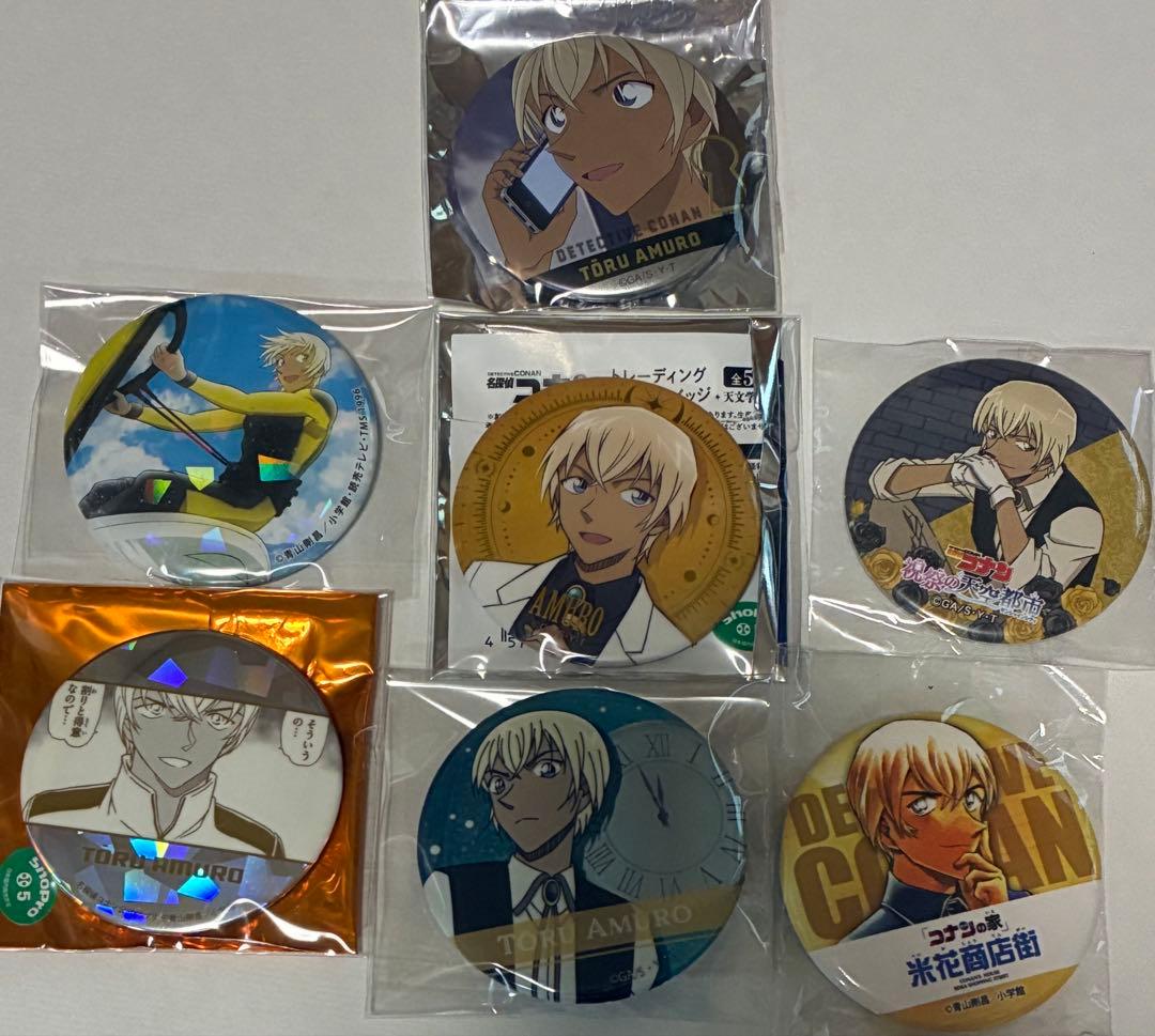 名探偵コナン 安室透 缶バッジ クリップ まとめ売り