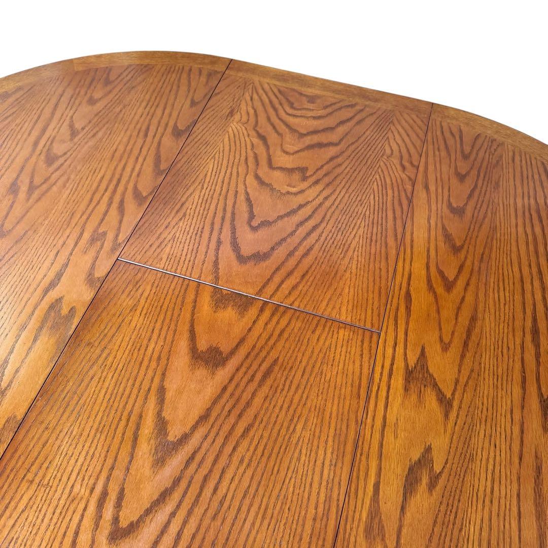 HR804 三越ブルージュ　拡張テーブル　ダイニングテーブル　丸　円　楕円