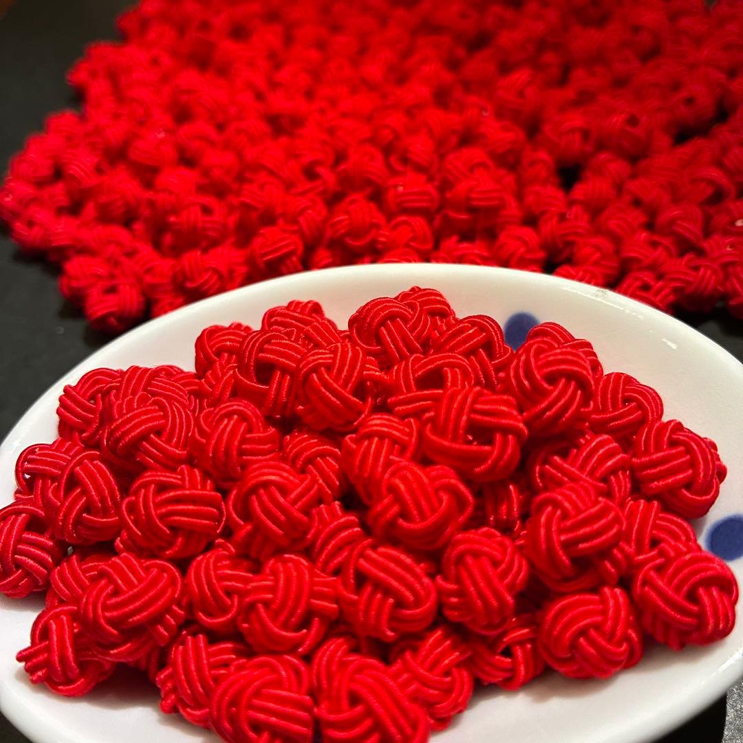 マロン　水引玉結び 赤500個