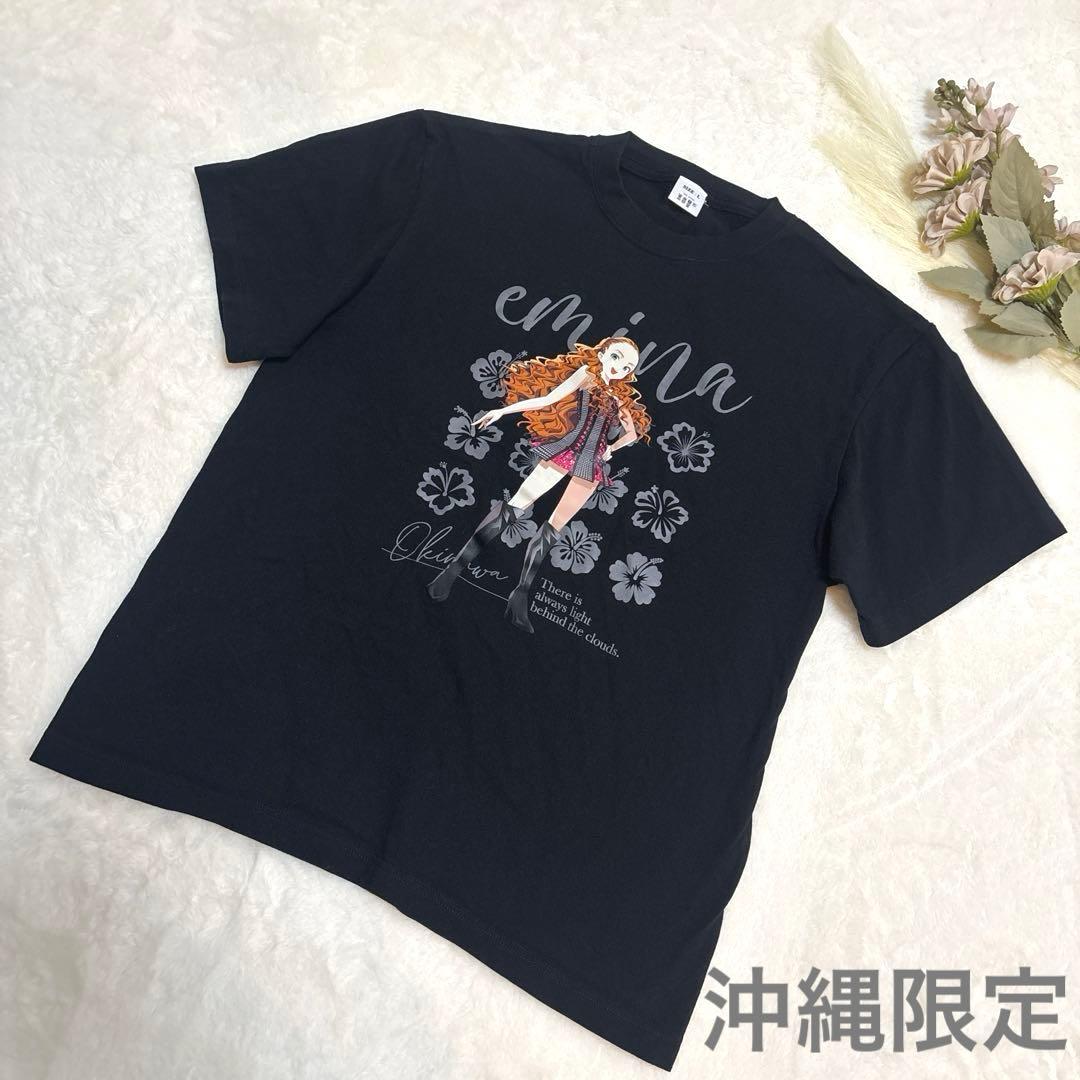 安室奈美恵 Tシャツ 沖縄限定 emina L 黒 セブンイレブン - メルカリ