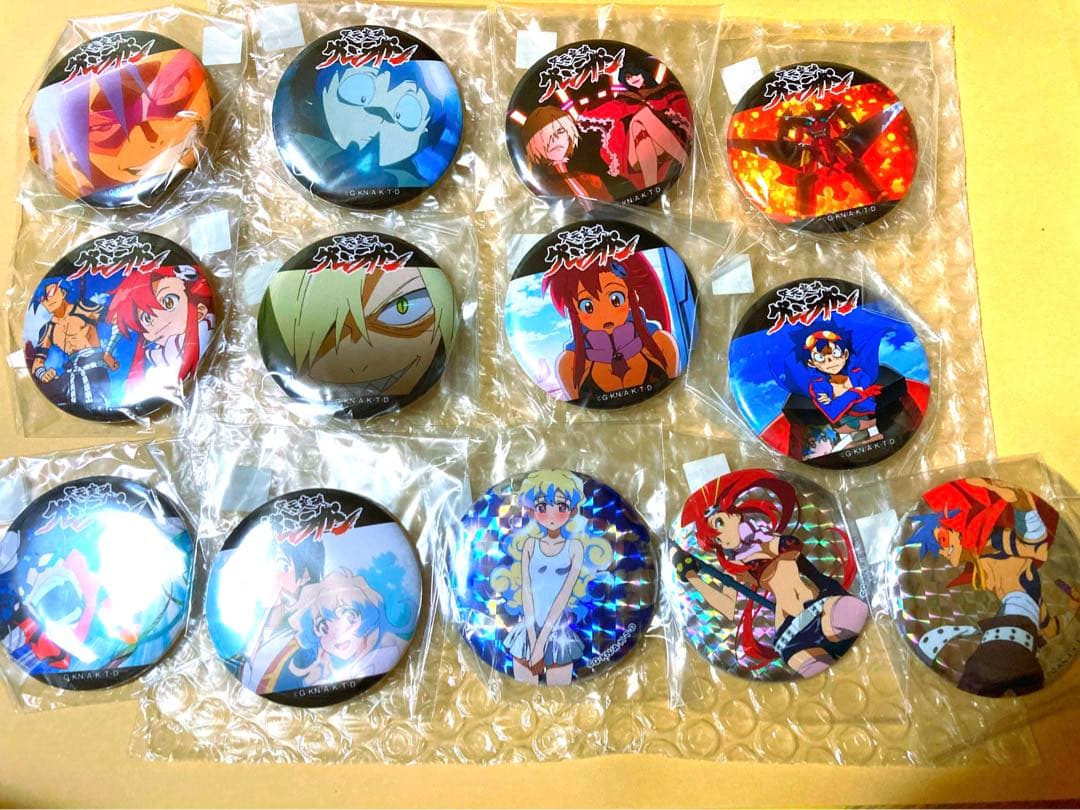 【希少】天元突破グレンラガン ブラインド 缶バッジ コンプリートセット