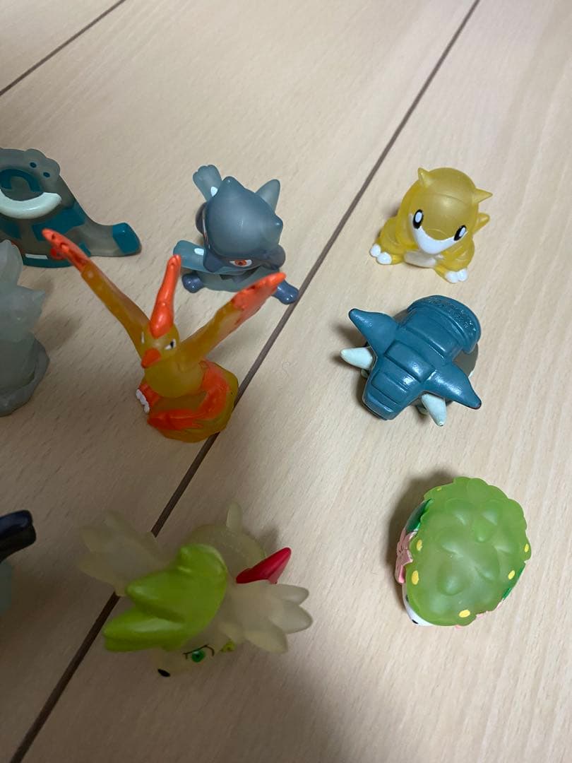 ポケモンキッズ 指人形 クリア ファイヤー リオル レジアイス