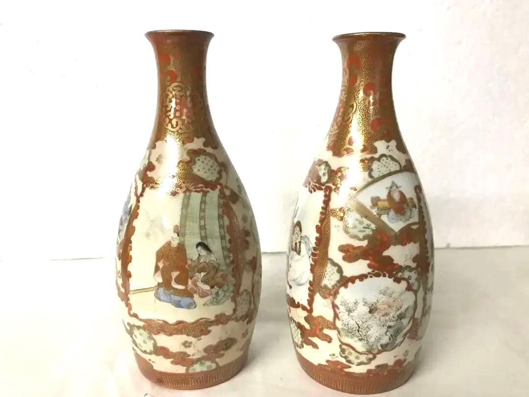 九谷焼人物模様徳利