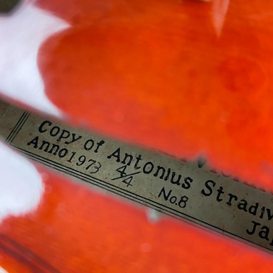 美品●木曽鈴木バイオリン● 優上位 No.8 4/4 1973年製 SUZUKI