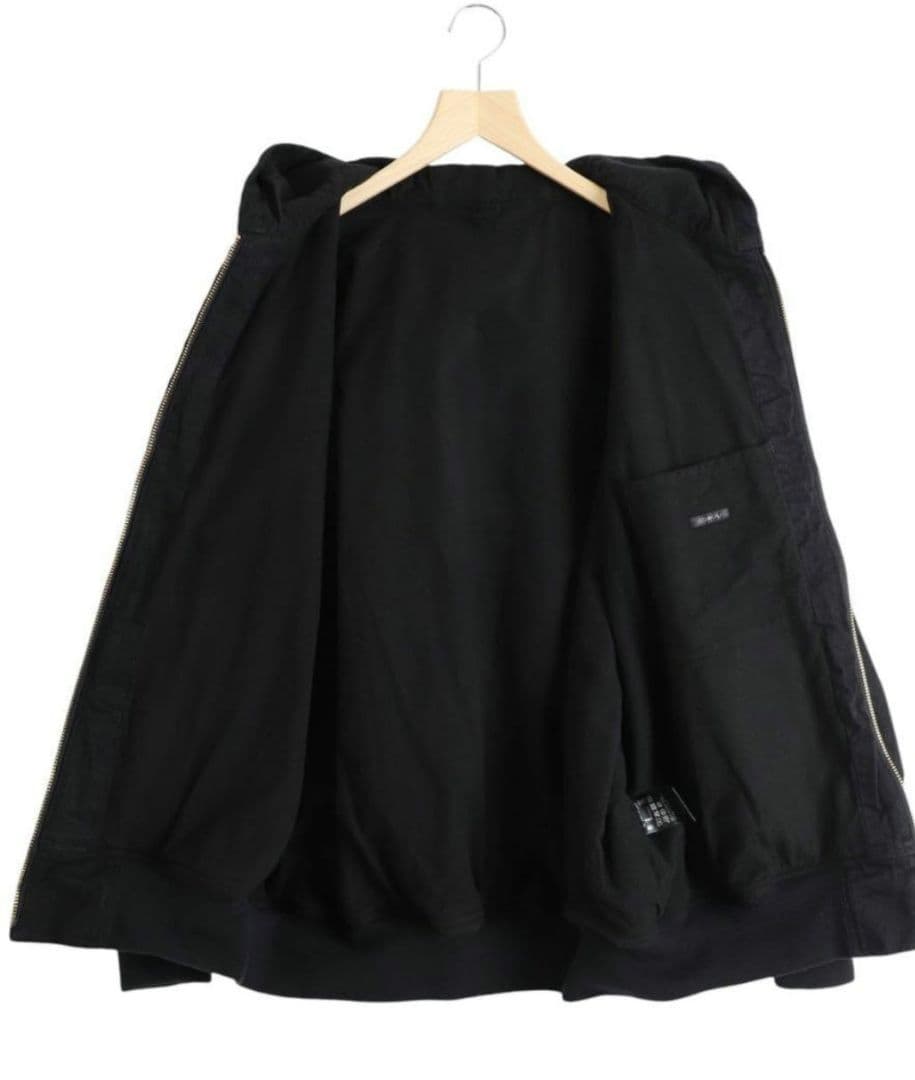 【希少サイズ・未使用】COMOLI ブラックデニムジップパーカ 25AWサイズ1