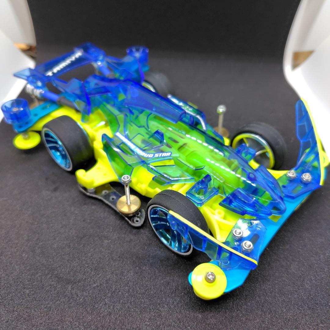 ミニ四駆完成品　シューティングプラウドスタークリアーブルースペシャル