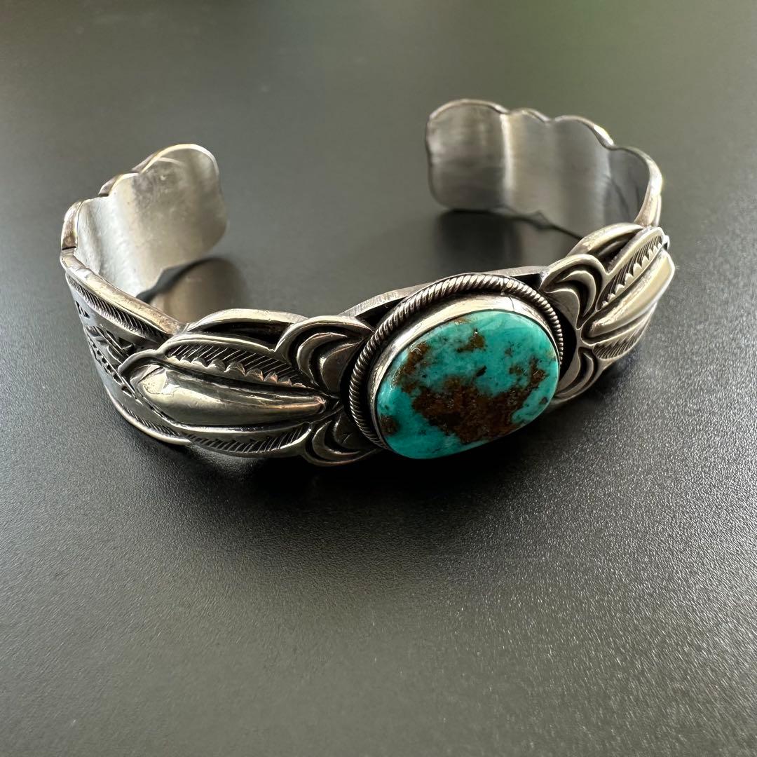 【美品】Navajo Gary Reeves イサカピークターコイズ バングル