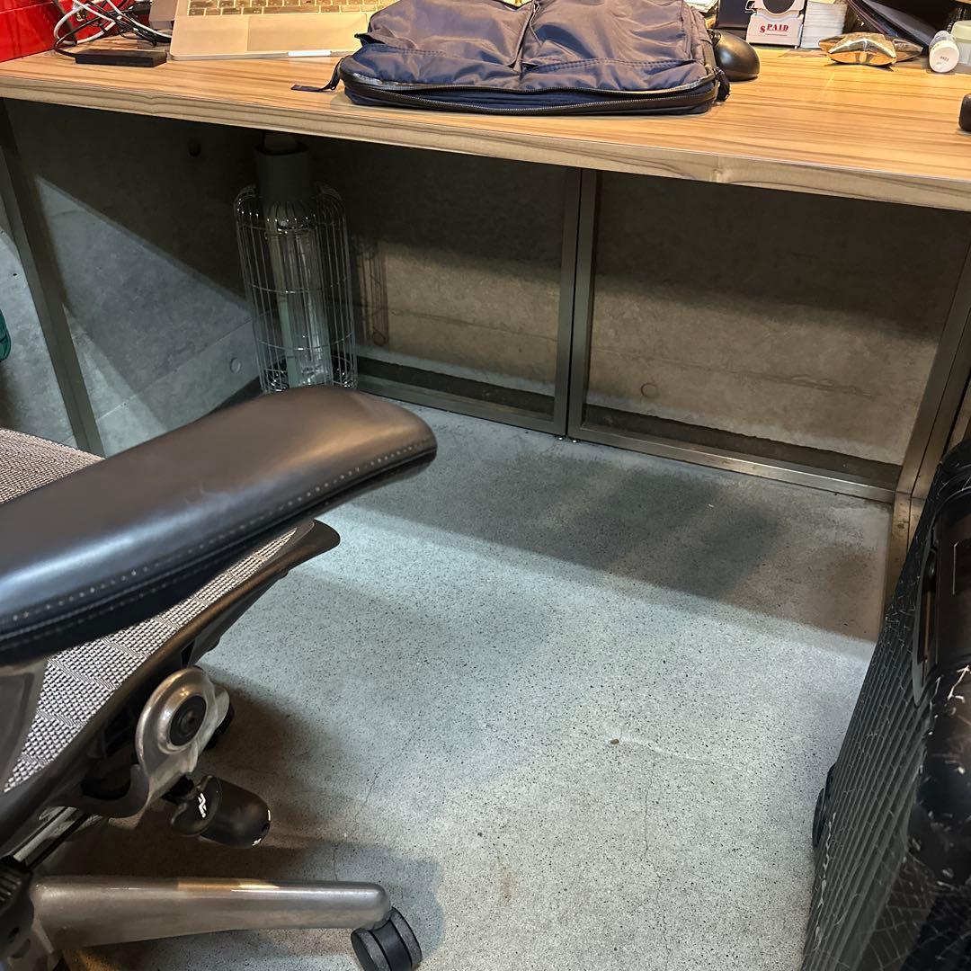 BISLEY テーブル デスク / 天板取り外し可 木製テーブル