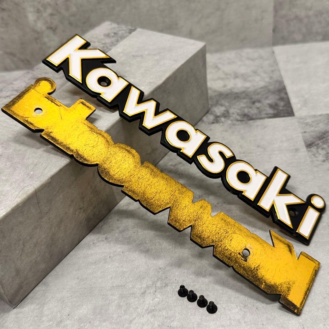 即納］KAWASAKI Zタイプ タンク エンブレム ロングピッチ 140mm - メルカリ