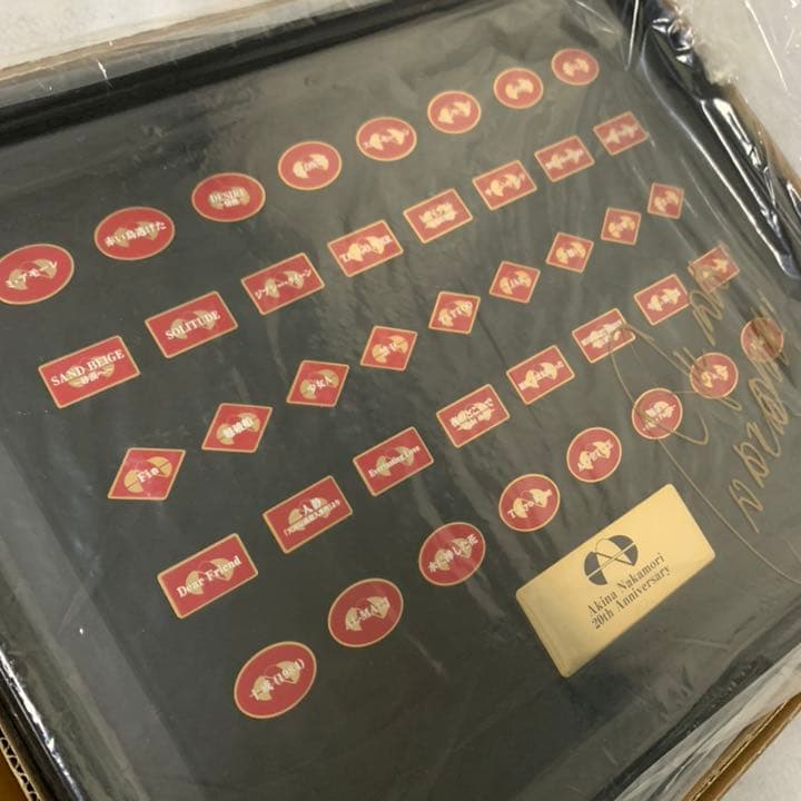 中森明菜 20周年記念 ピンバッジコレクション 直筆サイン入り