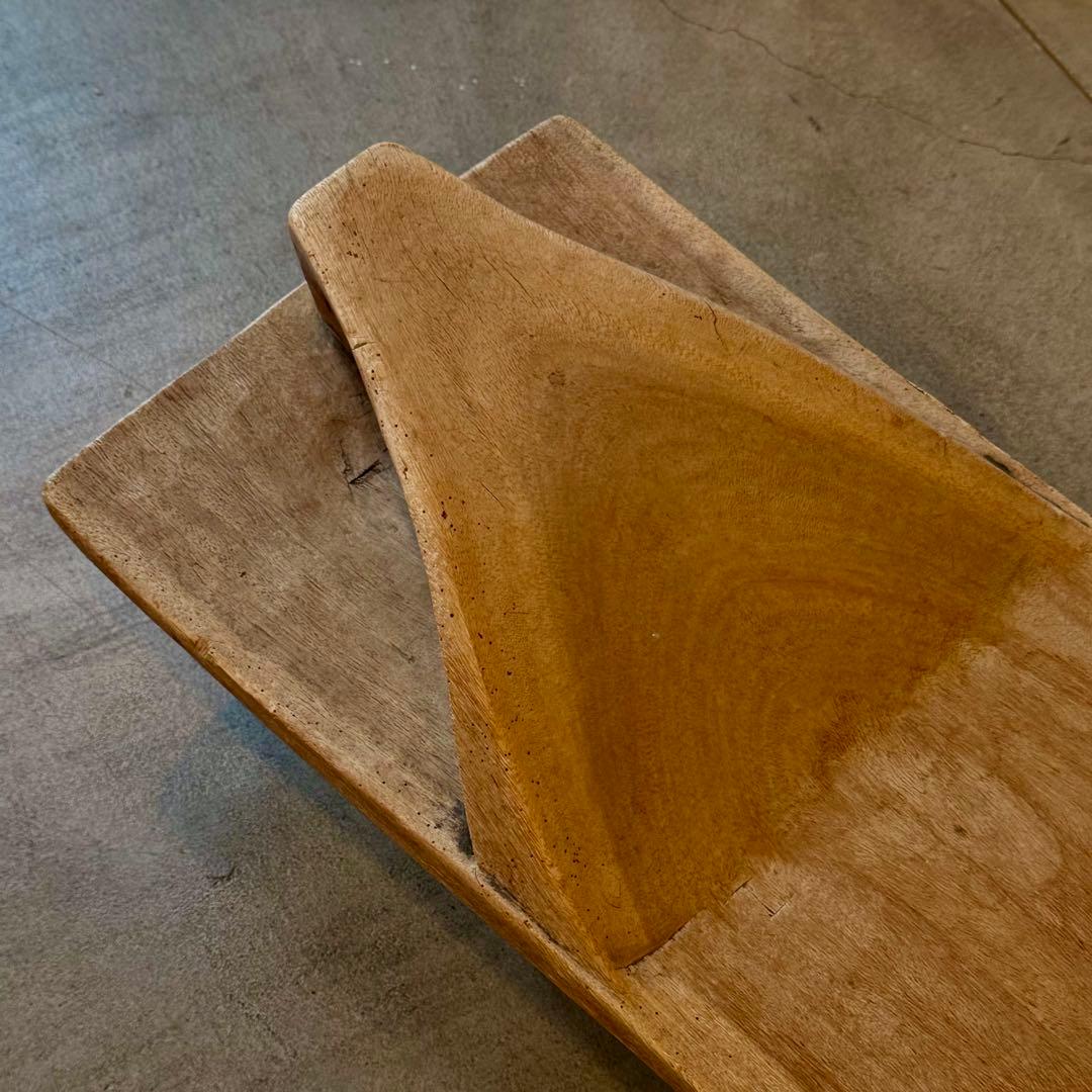 超希少】セヌフォ族 デイベッド 木彫ベンチ 西アフリカ民藝 180cm