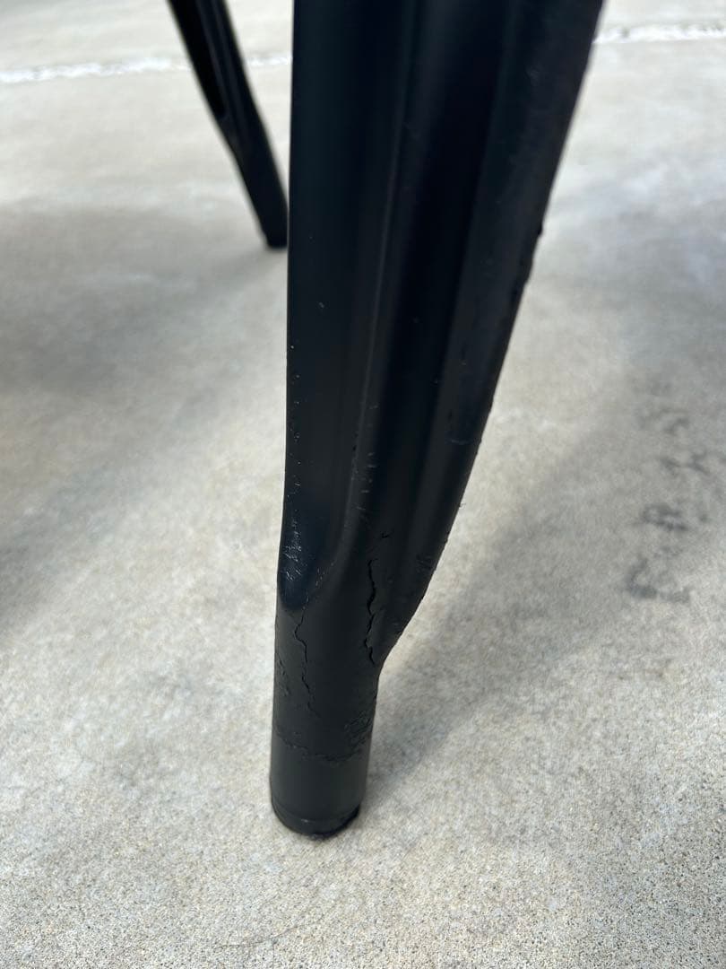 値下げ！『引き取り限定』アイアン　ダイニングテーブルセット　椅子4脚