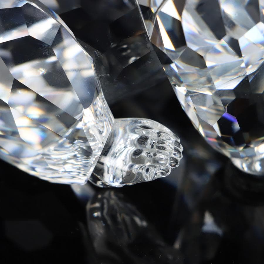 Y2435-10 スワロフスキー クリスタル グリズリー 熊 オブジェ - メルカリ