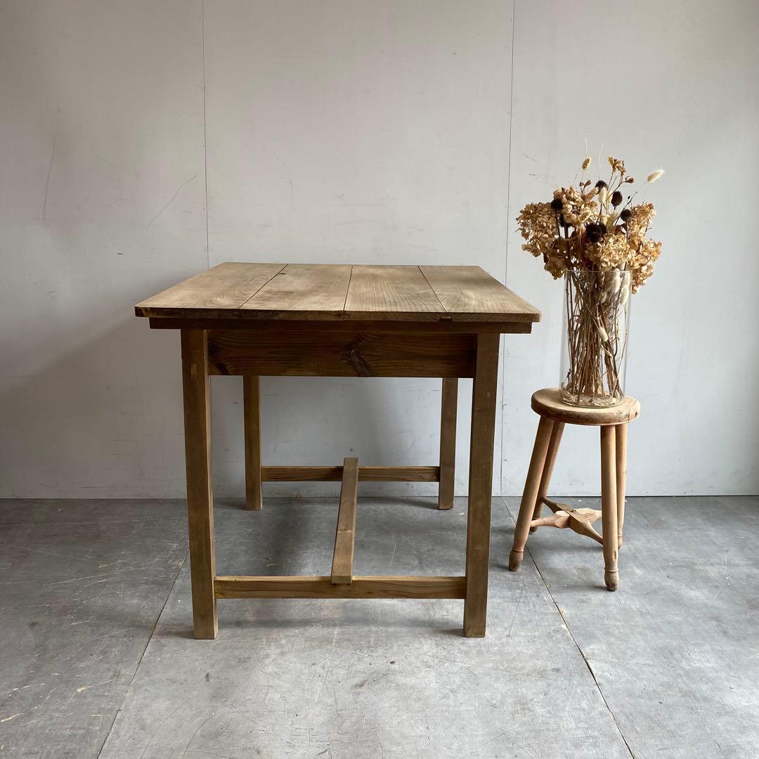 アンティーク 机 テーブル デスク 無垢材 無塗装 z414