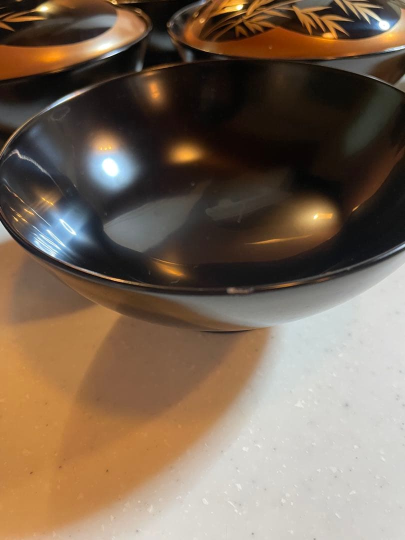 輪島塗吸い物椀10脚セット Wajima Lacquer Soup Bowls