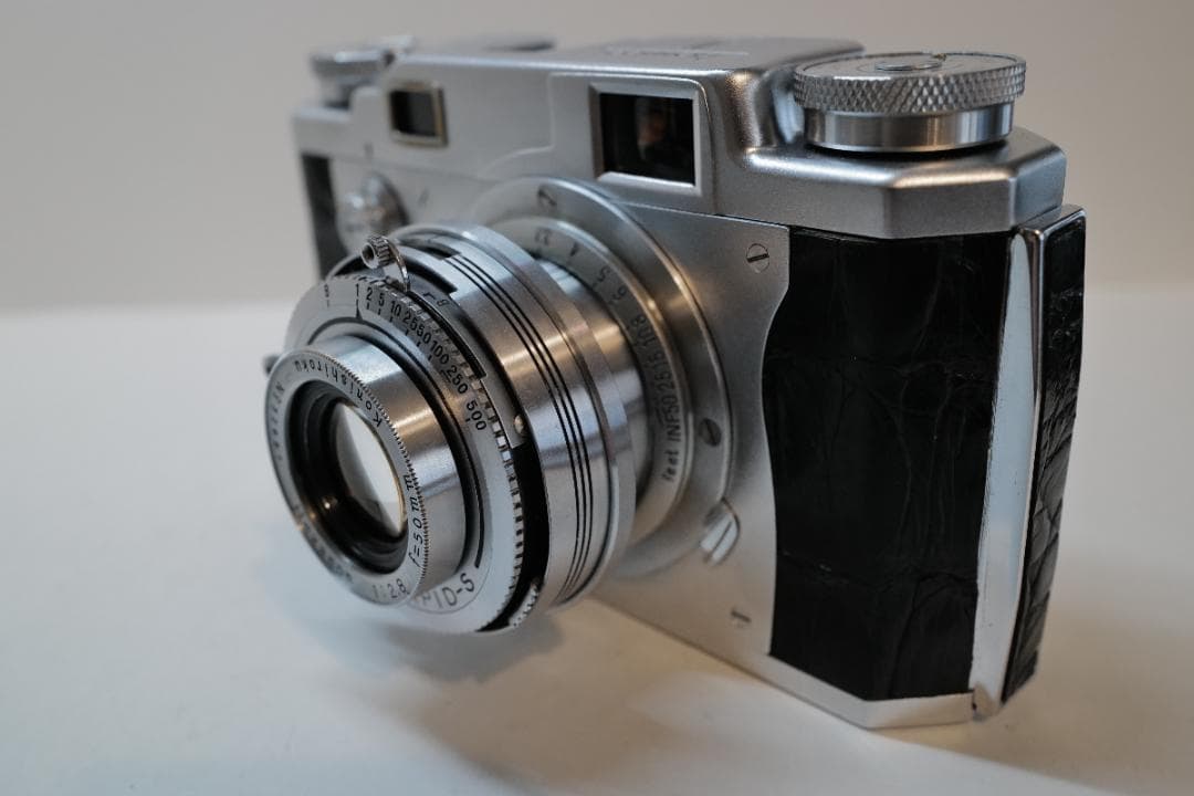 整備済 コニカ Konica II ワニ本革張替済 レンジファインダーカメラ