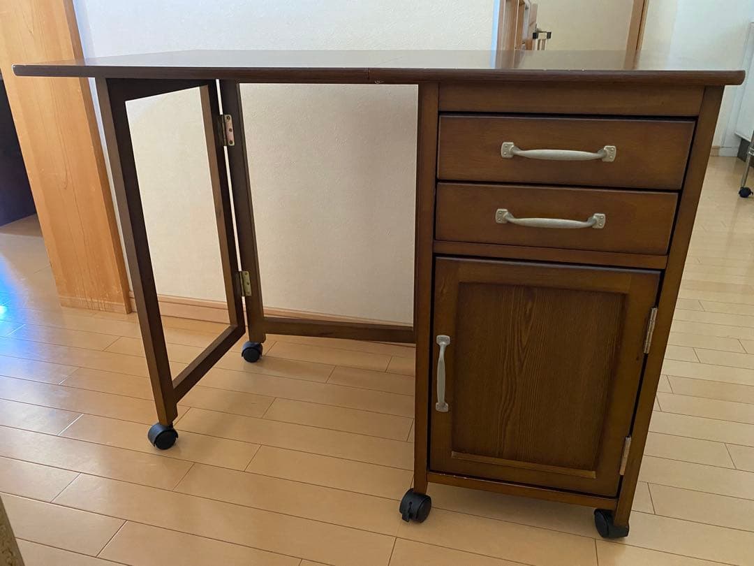 tekkamaki816様専用】木製ミシン台 折りたたみ式