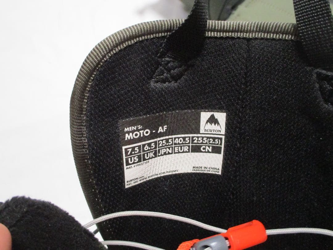 M250822F100★Burton MOTO-FA 25.5cm 美品★