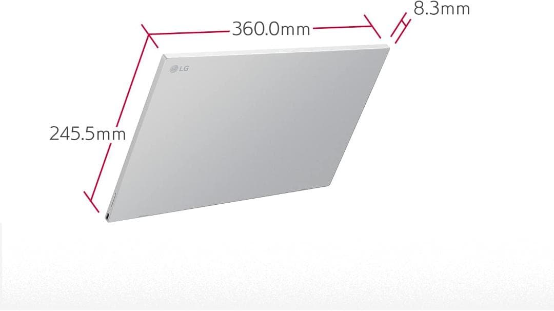 LG モバイルモニター gram +view 16MQ70 カバー付き