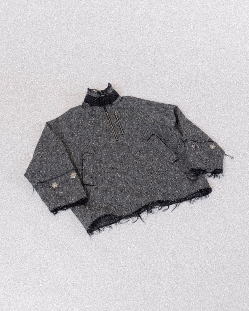 ジャケット・アウター OUAT MIXED GRAY  SMOCK