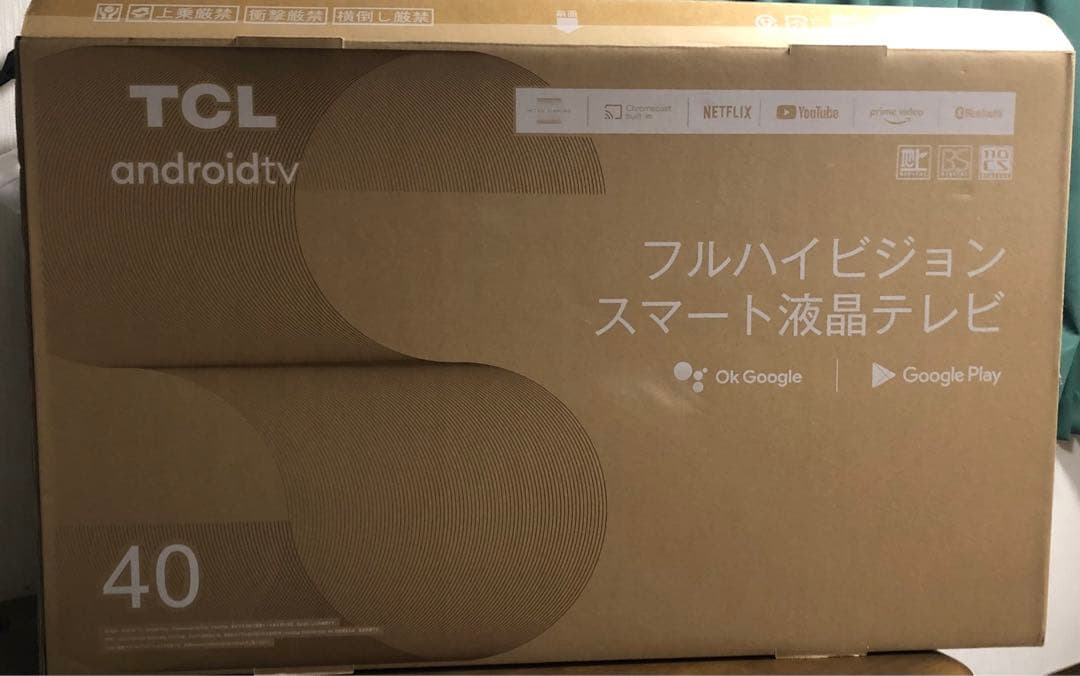 ジャンク扱い TCL 40インチ フルハイビジョン スマートテレビ - メルカリ