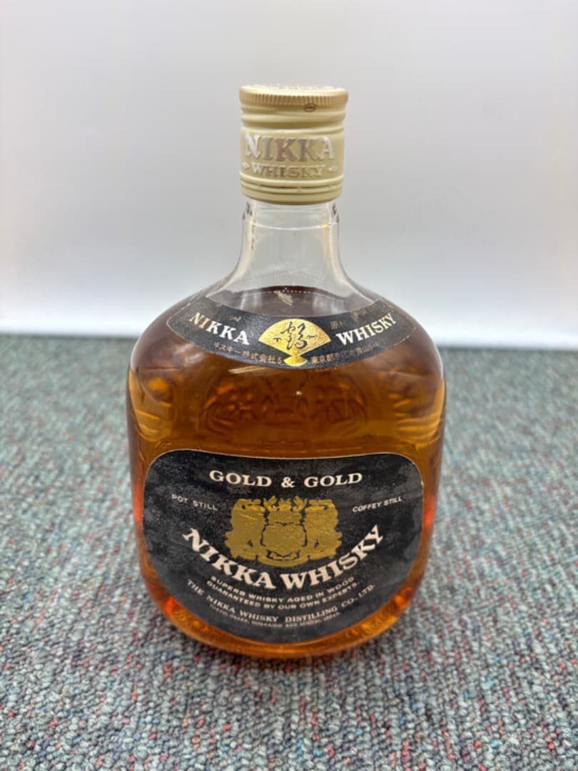 未開栓】 ニッカ ウイスキー GOLD&GOLD 侍 samurai f931 Nikka Gold