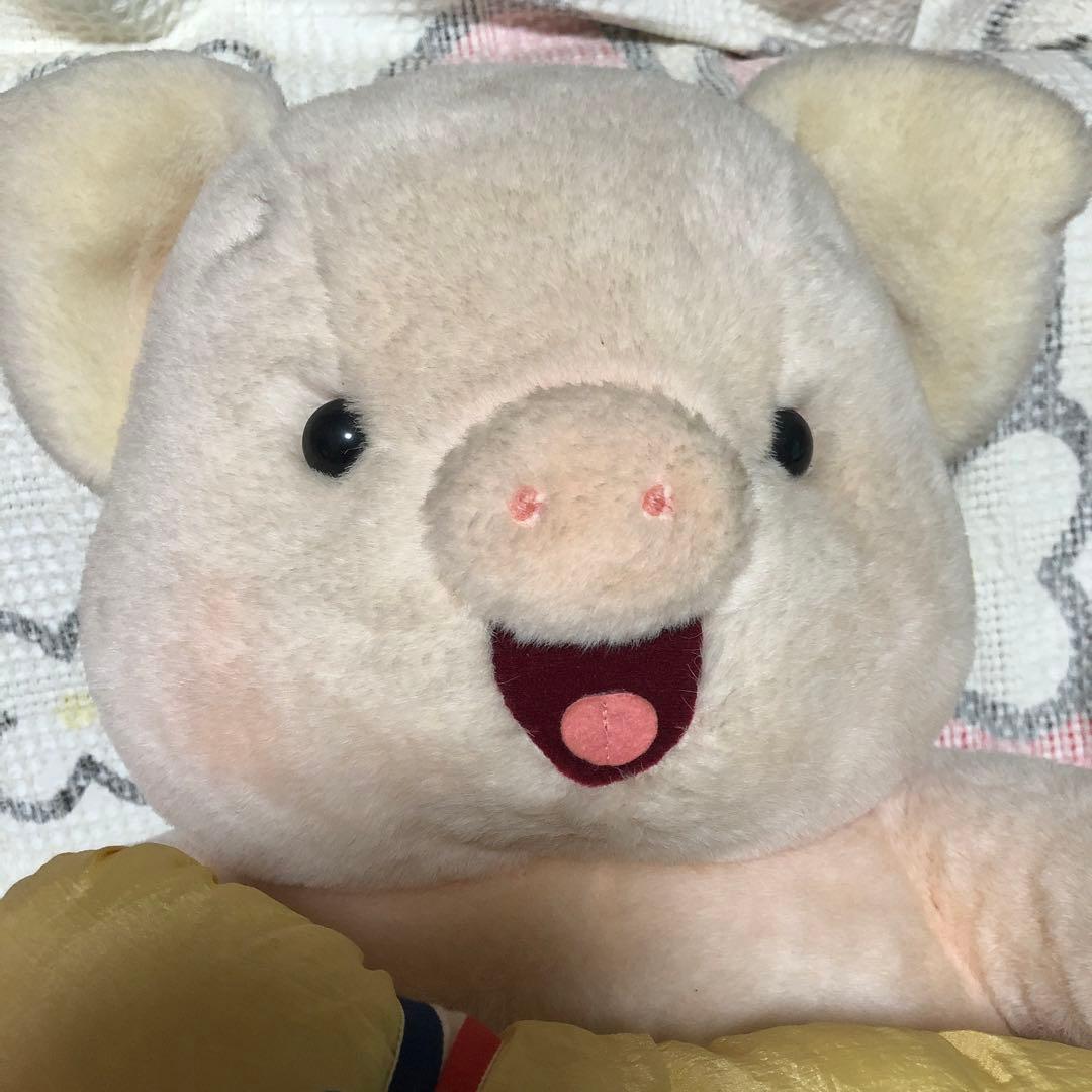 昭和レトロ　ヴィンテージ セキグチ製　sekiguchi ぶた　ぬいぐるみ