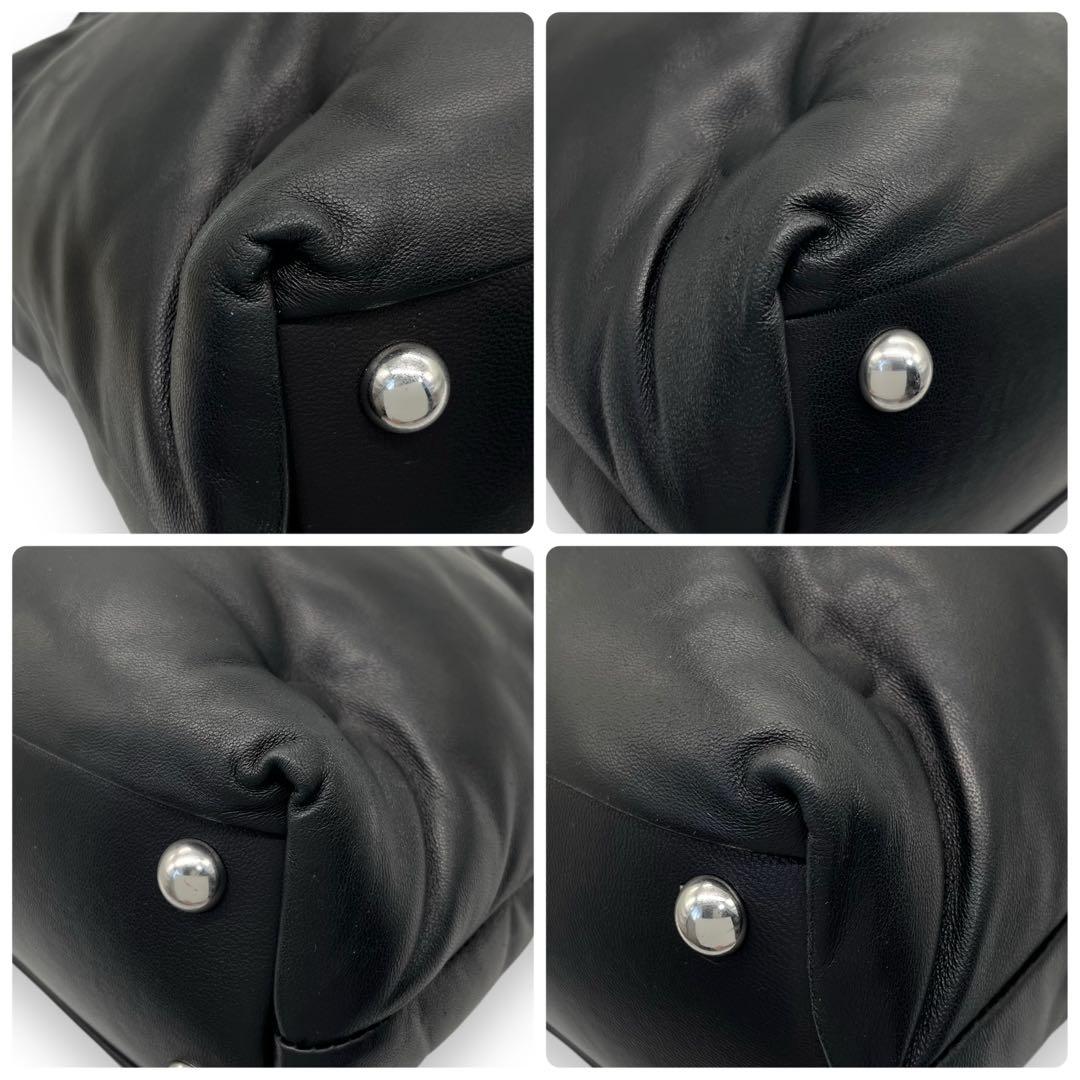 極美品■メゾンマルジェラ グラムスラム ショッピングバッグ 2way ブラック