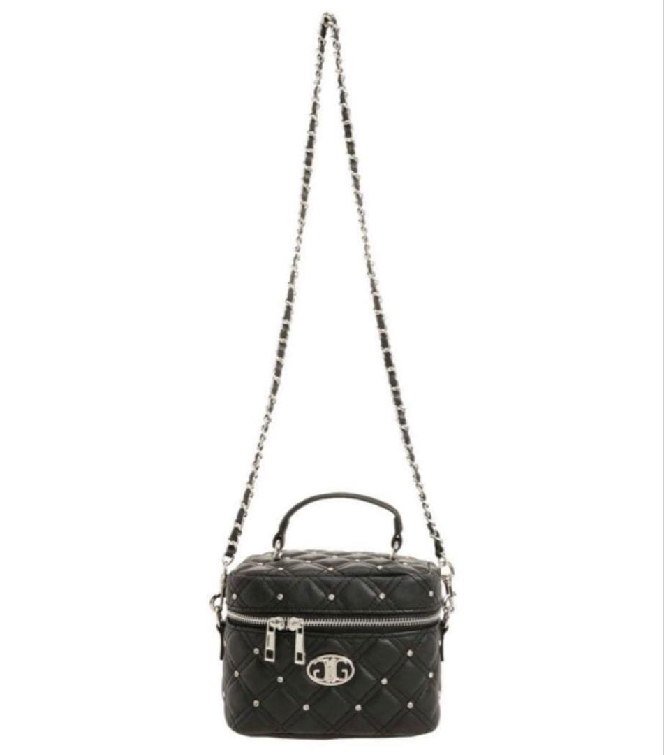 即購入⭕️ 24時間以内配送⭕️ Gydaブラック キルティング ショルダーバッグ