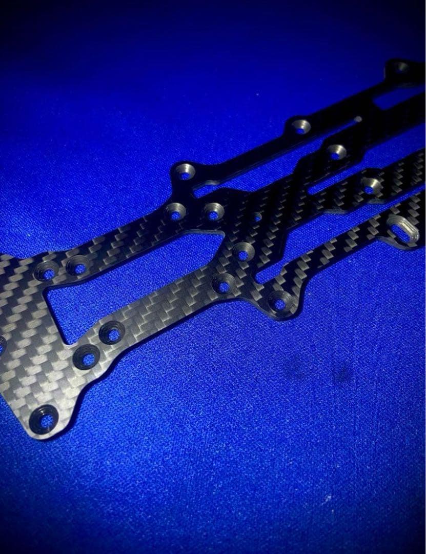 ヨコモ YD-2R用　ナローメインシャーシ　2.0㎜　特注綾織　蕨山Carbon