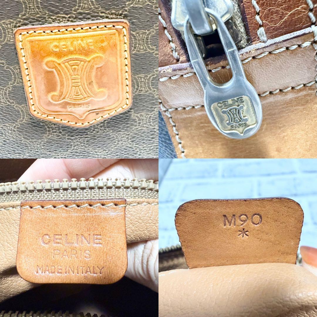 2way/大人気/美品✨セリーヌ マカダム柄 ミニボストンバッグ ハンドバッグ