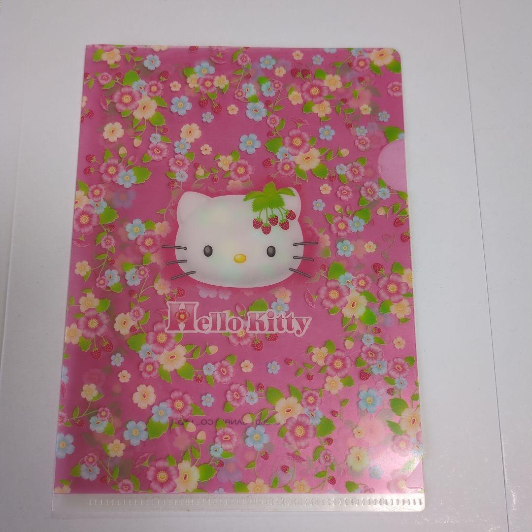 ハローキティクリアファイル+フォトファイルブック野いちご激レア