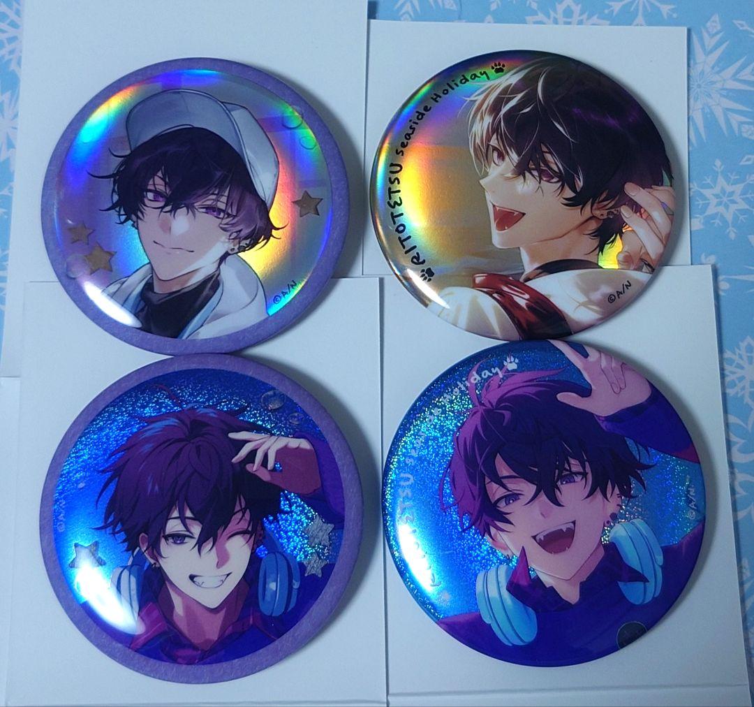 RITOTETSU Seaside Holiday 缶バッジ 佐伯イッテツ - メルカリ