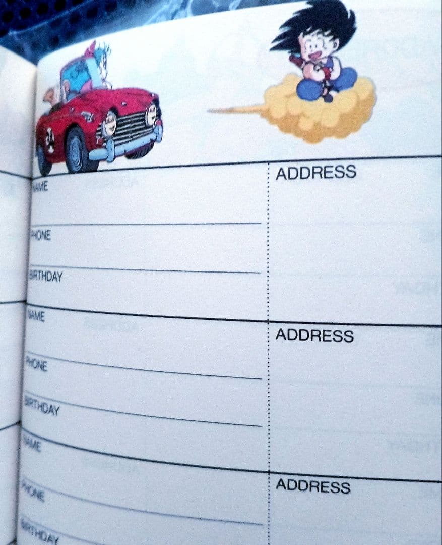 昭和レトロ 東映 スケジュール手帳 ドラゴンボール Dr.スランプ アラレちゃん