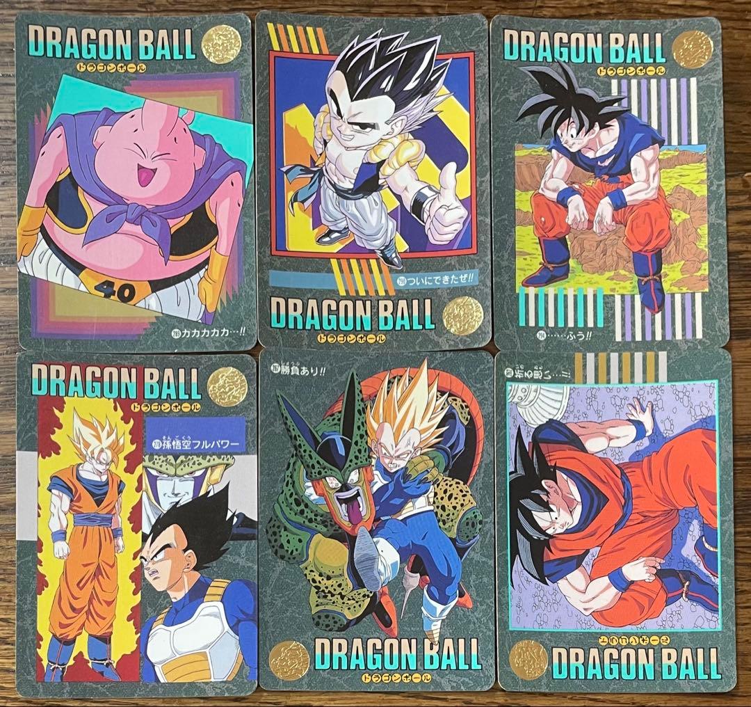 6枚セットドラゴンボール カードダスビジュアルアドベンチャー