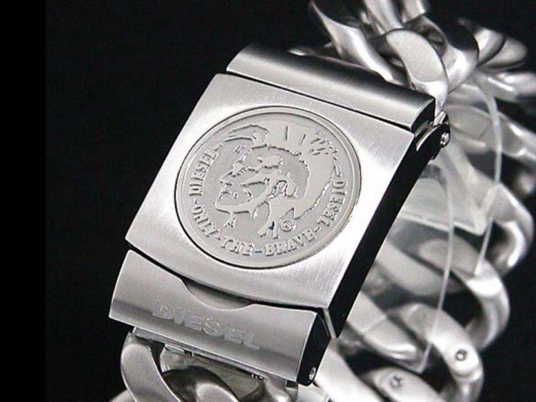 t*n様 【激レア】ディーゼル DZ-1144 シルバー 腕時計 y2k バング